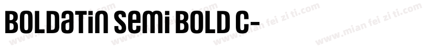 Boldatin Semi Bold C字体转换